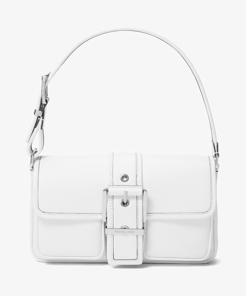 MICHAEL KORS ホワイトショルダーバッグ MICHAEL KORS ホワイト バケツ型ショルダーバッグ - メルカリ