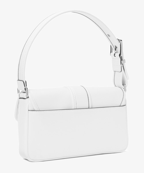 MICHAEL KORS ホワイトショルダーバッグ MICHAEL KORS ホワイト バケツ型ショルダーバッグ - メルカリ