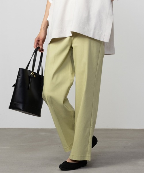 HusHusH パンツ ハッシュアッシュ らく美パンストレートパンツ 