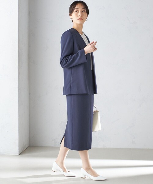 SHIPS（シップス） ジャケット ノーカラージャケット 「手洗い可能／撥