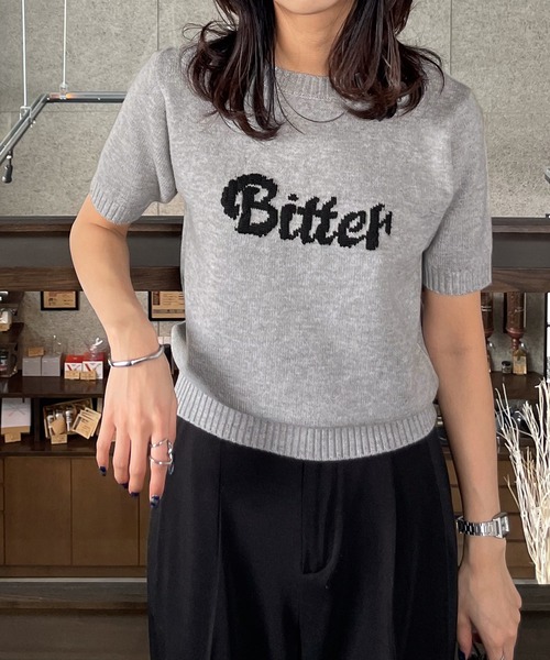 ニット セーター ジャガードロゴサマーニット レディース : ZOZOTOWN