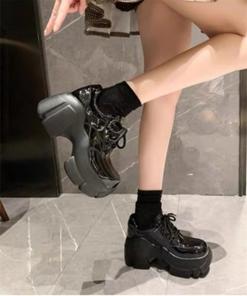 スニーカー 厚底 ダッド チャンキースニーカー レディース