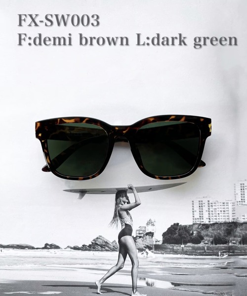 FLEX uvカット サングラス square wide 1 sunglasses / スクエア