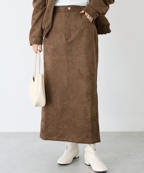 LAVEANGE スカート スエードナロースカート : ZOZOTOWN Yahoo!店 