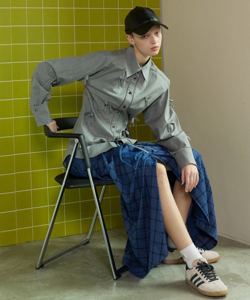 MAISON SPECIAL 【極美品】メニーリボンナローシャツ 最終値下げ MAISON SPECIAL ブラウス シャツ Many Ribbon Narrow Shirt