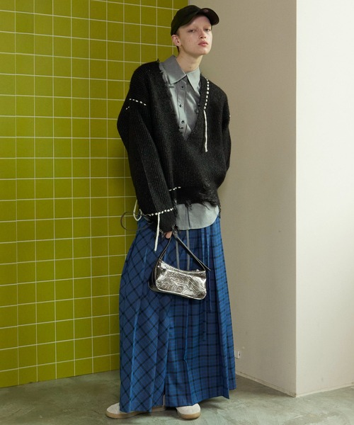 メゾンスペシャル MAISON SPECIAL 今季Ribbon Blouse MAISON SPECIAL ブラウス シャツ Many Ribbon Narrow Shirt