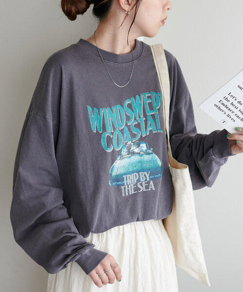 Discoat tシャツ 「ユニセックス」ピグメントグラフィックロンT