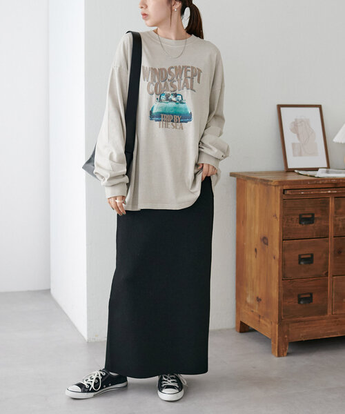Discoat tシャツ 「ユニセックス」ピグメントグラフィックロンT
