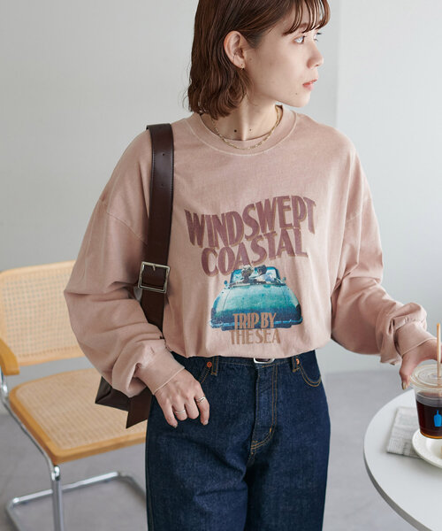 Discoat tシャツ 「WEB限定」ピグメントグラフィックロンT