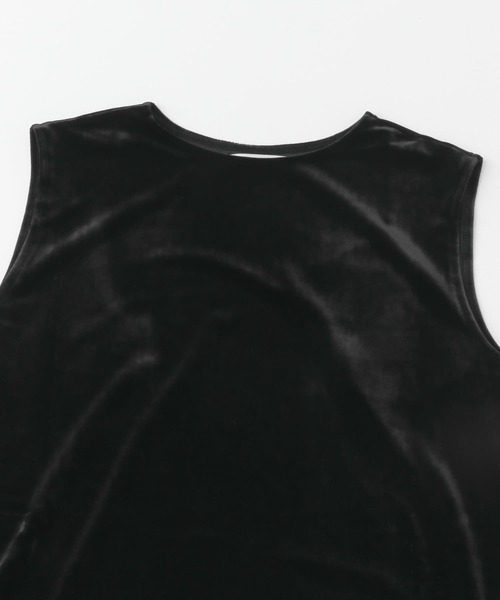 tシャツ 「別注」GREYCHORD×ROSSO　ROAベロアノースリーブ レディース tシャツ 「別注」GREYCHORD×ROSSO ROAベロアノースリーブ