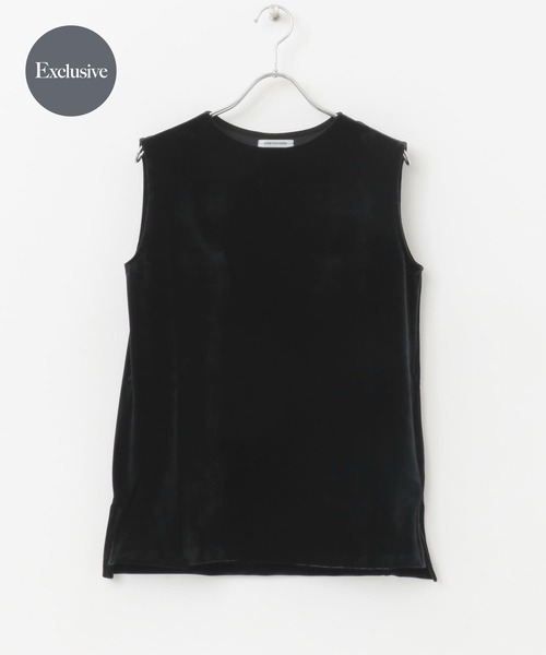 tシャツ 「別注」GREYCHORD×ROSSO　ROAベロアノースリーブ レディース