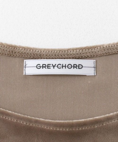 tシャツ 「別注」GREYCHORD×ROSSO ROAベロアノースリーブ
