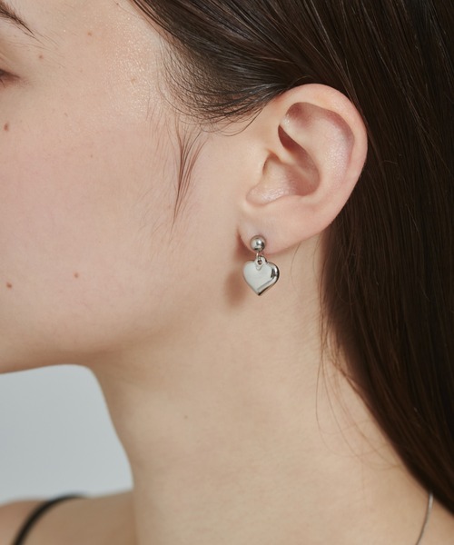 ciite' ピアス 「 金属アレルギー対応 」 ハートモチーフピアス