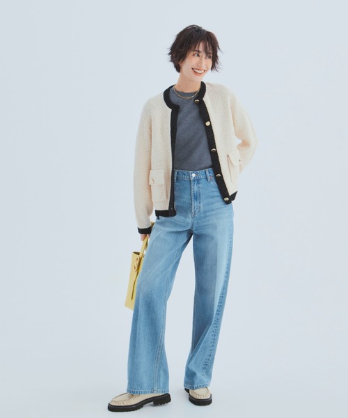 【Mila Owen 】WEB限定00サイズ ルーズフィットバギーデニムパンツ WEB限定00サイズ】ルーズフィットバギーデニムパンツ(デニム