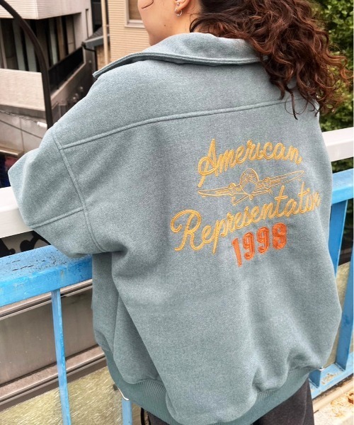 DOUBLE NAME（ダブルネーム） ブルゾン アウター 衿2WAY BACK刺しゅう