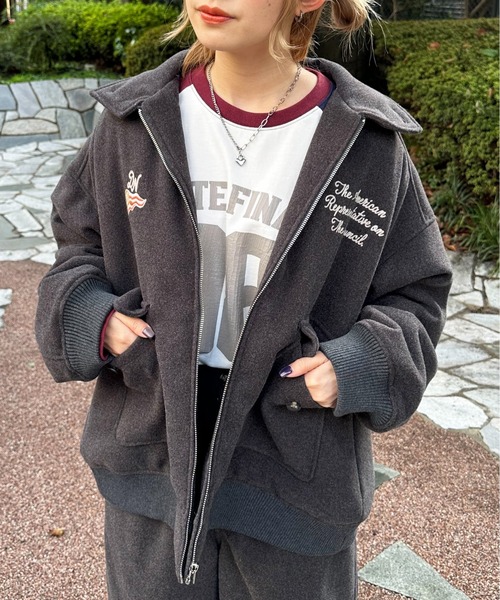 flaner（フラネ）の「ルーズスリーブブルゾン【セットアップ着用