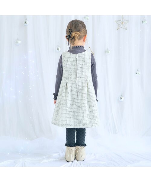 スカート ツイードジャンパースカート＿アプレレクールマシェリ キッズ 子供服 女の子 | apres les cours | 03