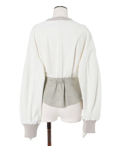 UN3D. tシャツ CORSET DETAIL TOP / コルセットディテールトップ
