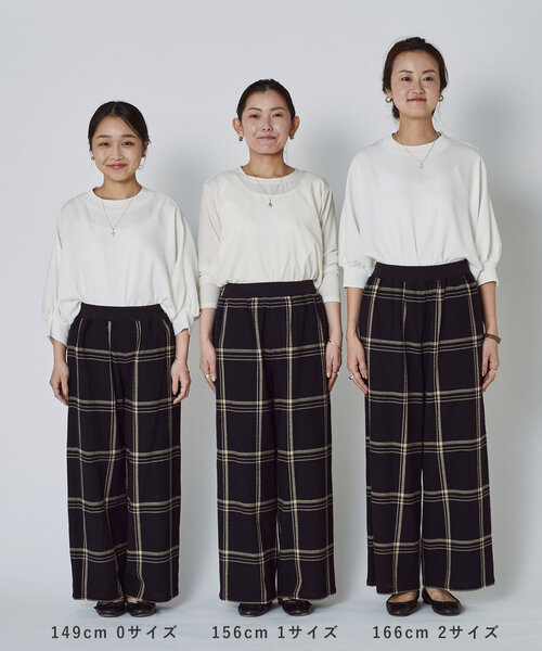 ビアズリー beardsley ワッフルチェックパンツ BEARDSLEY パンツ ワッフルチェックパンツ レディース