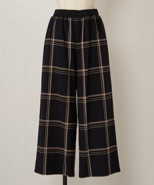 BEARDSLEY パンツ ワッフルチェックパンツ レディース