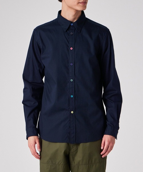 PS Paul Smith シャツ マルチカラーボタン カジュアルシャツ