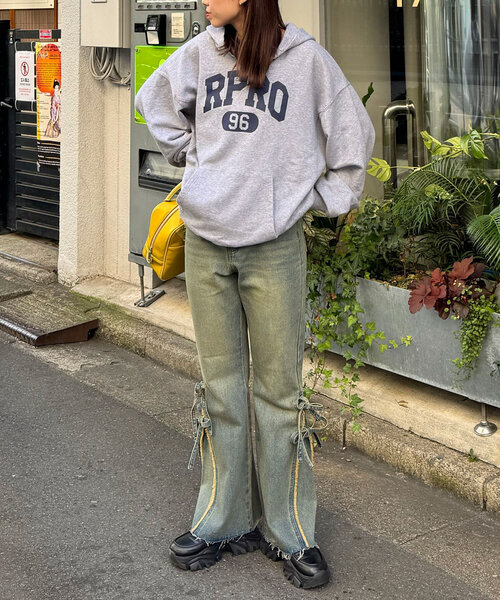 CIAOPANIC ジーンズ デニム デニムパンツ 裾リボンハイウエスト