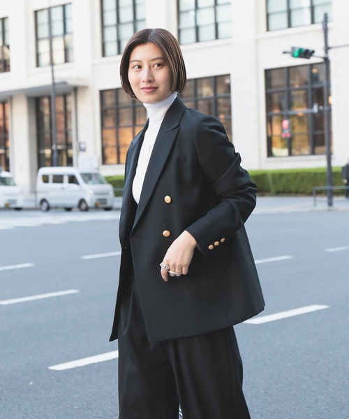 Demi-Luxe BEAMS ドライギャバジン ６ボタン ダブルジャケット Demi-Luxe BEAMS（デミルクス ビームス） ジャケット テーラード