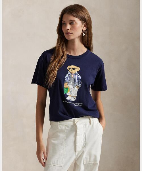 ラルフローレン tシャツ 半袖 Polo ベア コットン ジャージー Tシャツ レディース