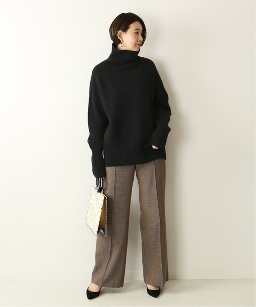 美品　 TIDES　ラムズウールタートルネック　34　キャメル ISLAND TIDES（アイランドタイド） タートルネックニット 34 キャメル