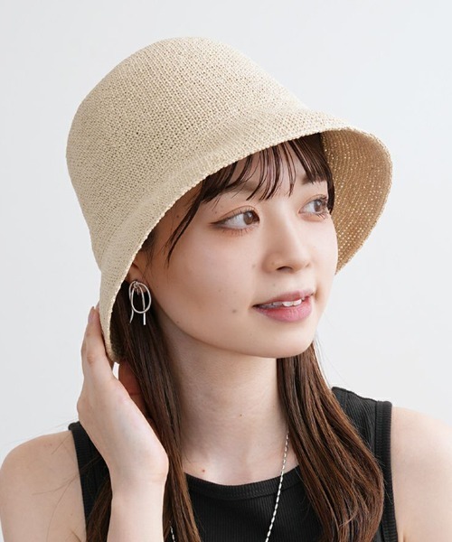polcadot 帽子 ハット paper basic crochet hat／ペーパー