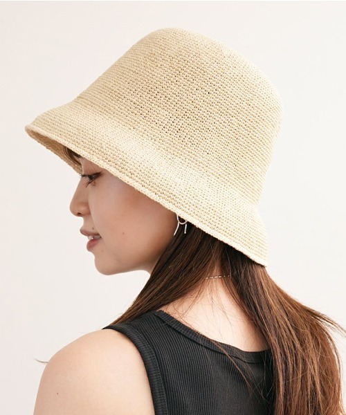 polcadot（ポルカドット） 帽子 ハット paper basic crochet hat