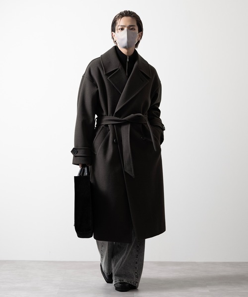 「CLEL」 チェスターコート X-SMALL ブラック メンズ_画像7