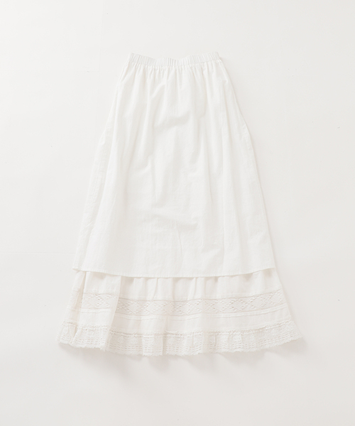 H 別注VINTAGE LIKEコットンレーススカート H 別注VINTAGE LIKEコットンレーススカート（スカート