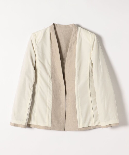 カオス＊コットンリネンノーカラージャケット Chaos（カオス）の「リネンノーカラージャケット（）」 - WEAR