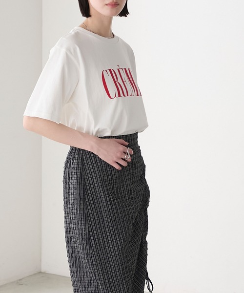 tシャツ 半袖 ロゴプリントTシャツ レディース forksy. tシャツ 「forksy.」レタリングロゴプリント 半袖T