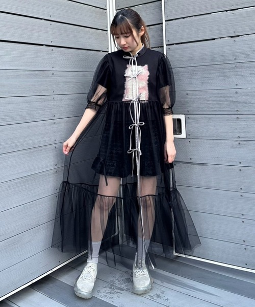 Candy Stripper（キャンディーストリッパー） ワンピース CHINA SHEER