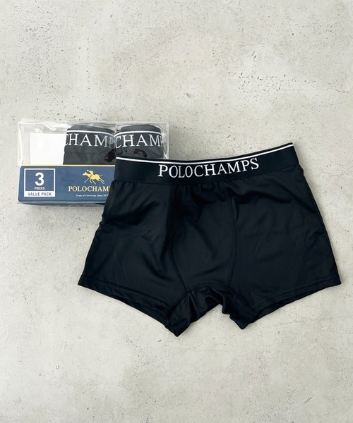 ボクサーパンツ POLO CHAMPS(ポロチャンプス)/3P コットン ストレッチ