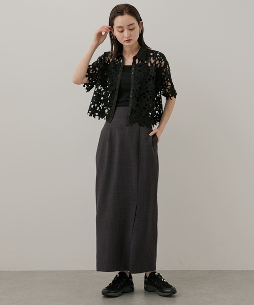 SENSE OF PLACE by URBAN RESEARCH ブラウス シャツ レースクロップド