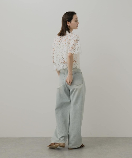 SENSE OF PLACE by URBAN RESEARCH ブラウス シャツ レースクロップド