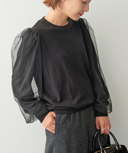 「Spick & Span」 長袖ニット FREE ブラック レディース
