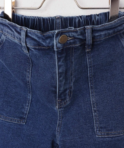 [evernavy] обработка Denim брюки M голубой женский 