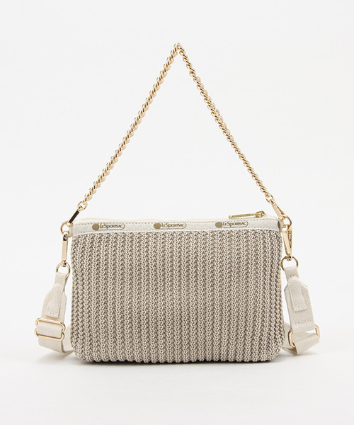 レスポートサック　CHAIN CROCHET CLUTCHベージュクロシェ LeSportsac ショルダーバッグ バッグ CHAIN CROCHET CLUTCH