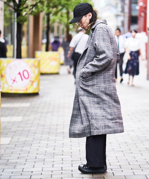 「Lui's」 チェスターコート S グレー メンズ_画像4