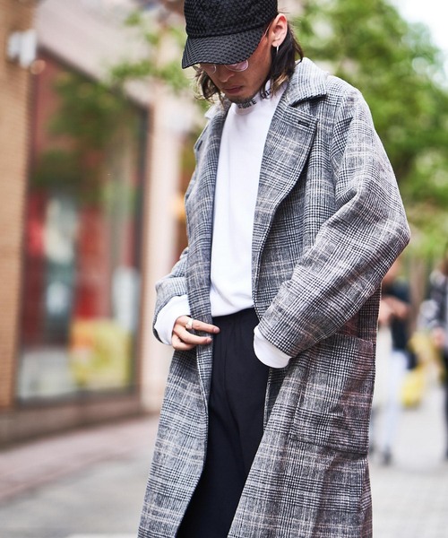 「Lui's」 チェスターコート S グレー メンズ_画像5