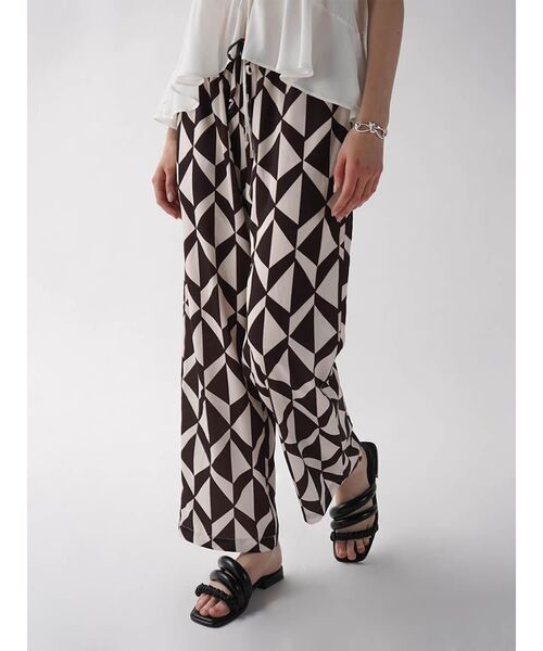 パンツ GEOMETRIC PRINT WIDE PANTS レディース : ZOZOTOWN Yahoo!店