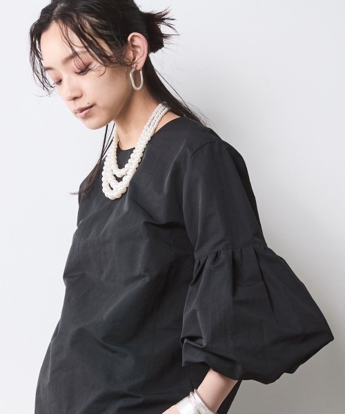 美品 ★ SAQUI ビッグスリーブ ブラウス CHIC STYLE（シックスタイル） ブラウス シャツ ボリュームスリーブ