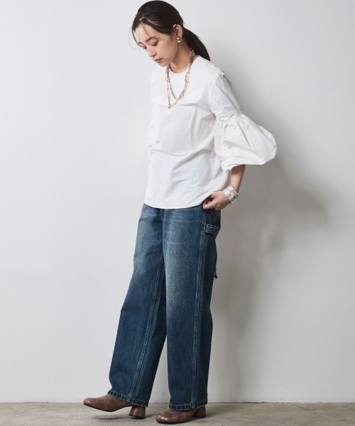 CHIC STYLE（シックスタイル） ブラウス シャツ ボリュームスリーブ
