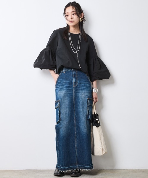 CHIC STYLE（シックスタイル） ブラウス シャツ ボリュームスリーブ 