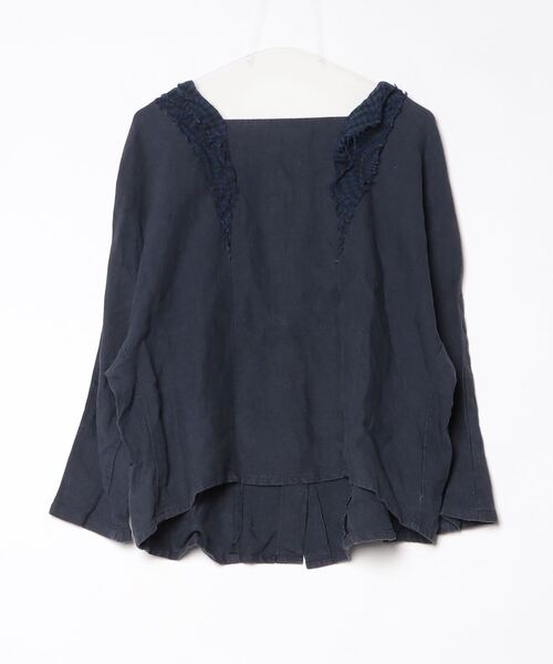 「nest Robe」 長袖ブラウス - ネイビー レディース
