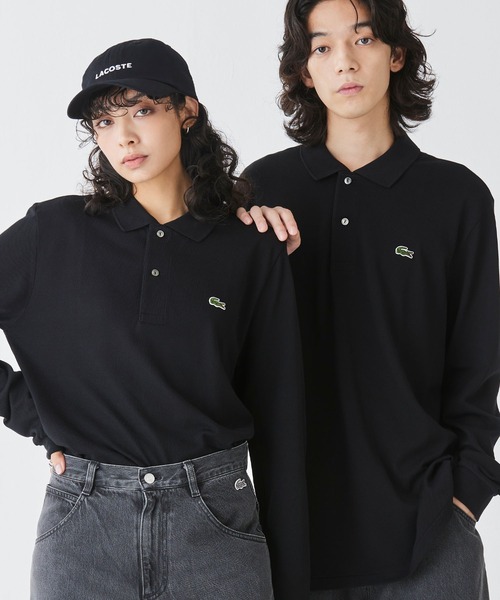 LACOSTE ラコステ 長袖ポロシャツ オールブラック LACOSTE 「LACOSTE」 長袖ポロシャツ 5 ブラック メンズ